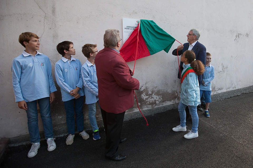 C'était le 23 septembre, inauguration des locaux de l'Orangerie