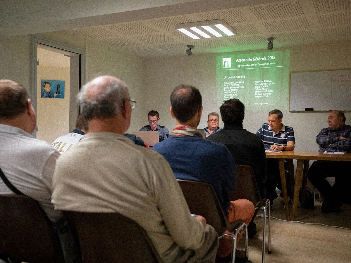 C'était le 28 septembre,  Assemblée générale de Colmar Échecs