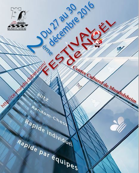 Du 27 au 30 décembre - Festival de Noël à Mundolsheim, quatre tournois