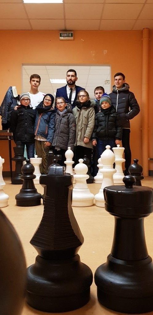 L'équipe de jeunes à Lille pour la Nationale 1.