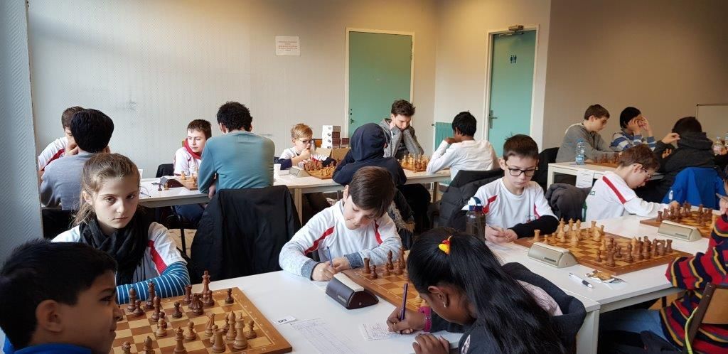 L'équipe de jeunes à Lille pour la Nationale 1.