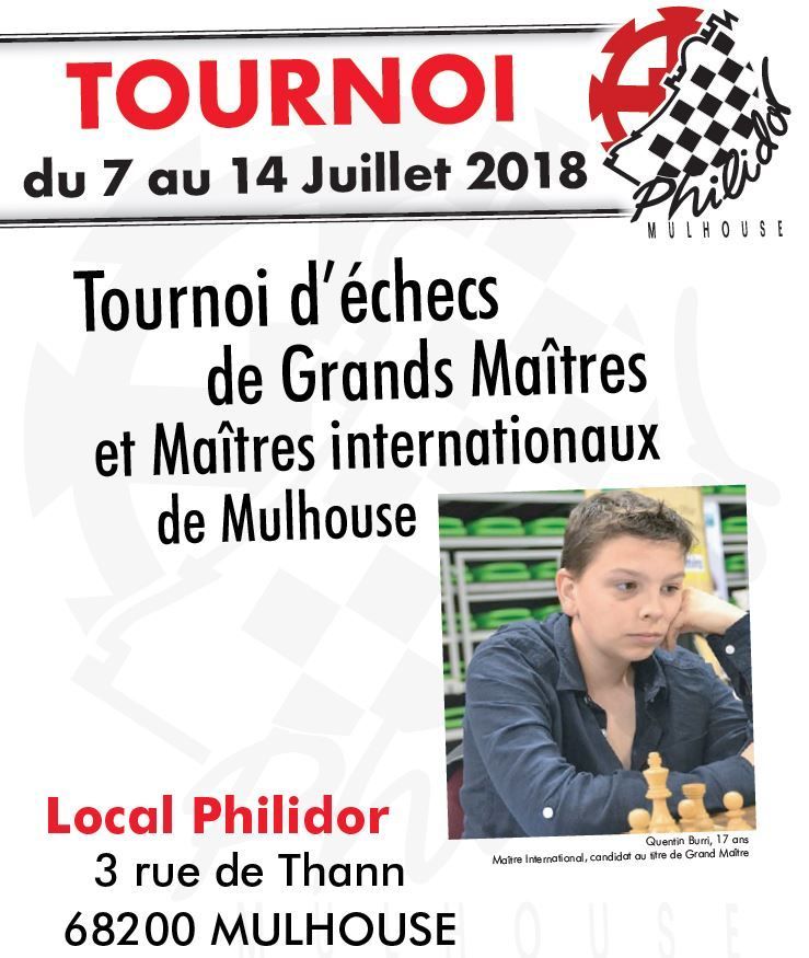 Le calendrier des tournois individuels