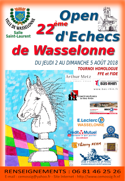 Le calendrier des tournois individuels