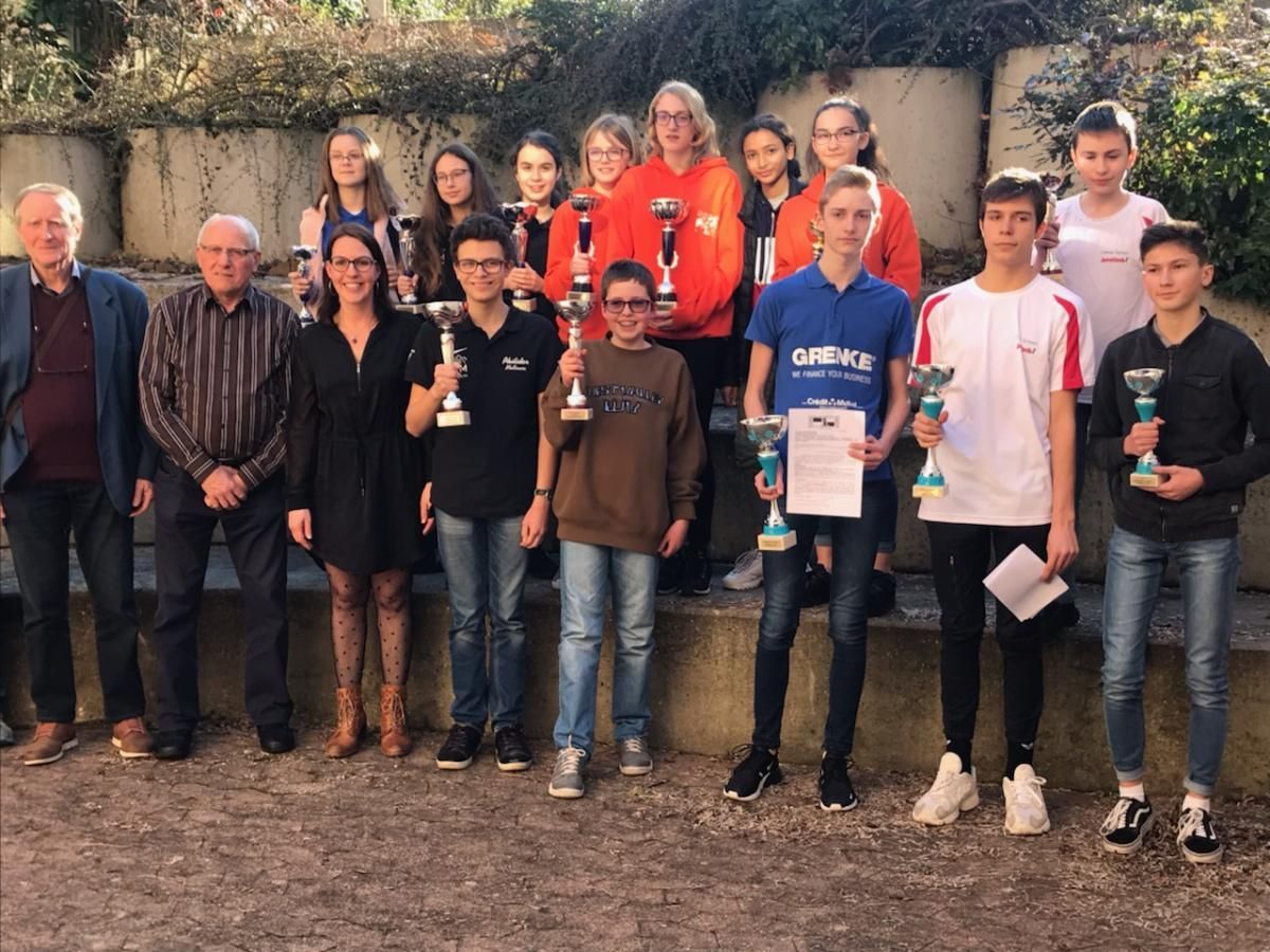Les championnats d'Alsace Pupilles , Benjamins et Minimes.