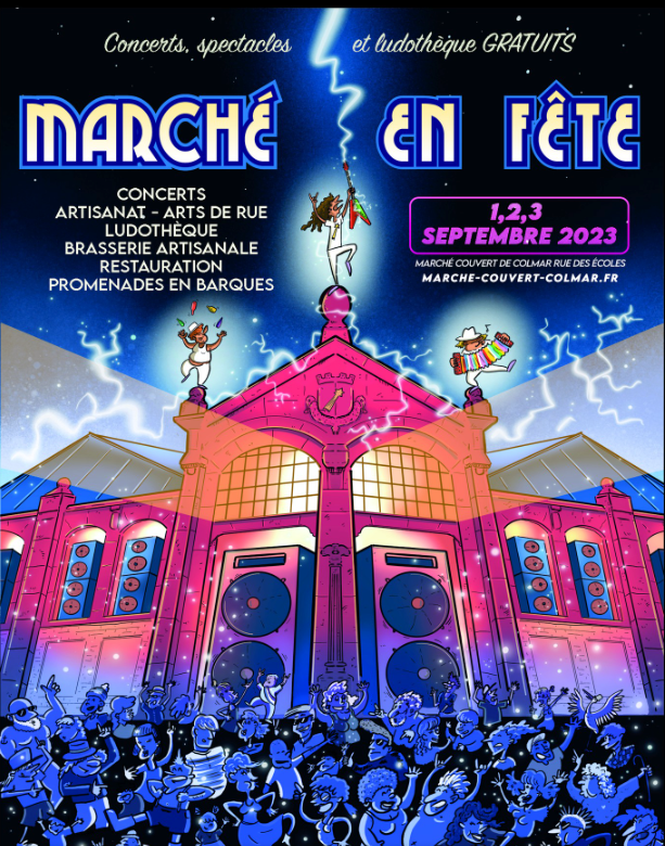Marché couvert .