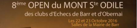Samedi 22 et dimanche 23 octobre - Open du Mont Sainte-Odile