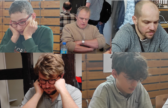 Gabriel, Dominique, Joël, Sylvain et Côme