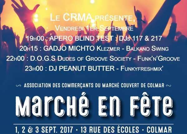 Vendredi 1er, samedi 2 et dimanche 3 septembre - Colmar Échecs à l'anniversaire du Marché couvert !